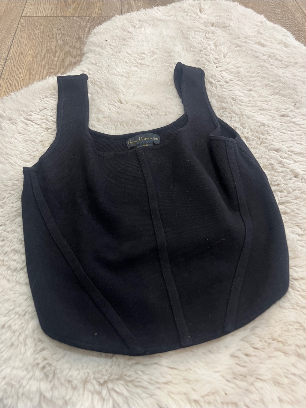 House of Harlow corset crop tank M